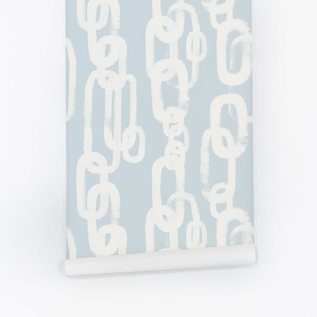 chained removable wallpaper design in blue