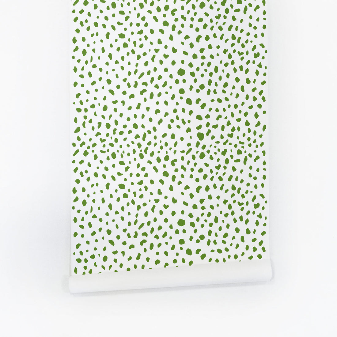 bright green tiny dinosaur pattern dots for kids bedroom interior