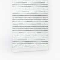 light green simple dots horizontal lines removable wallpaper