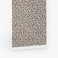 animal print neutral peel and stick wallpaper