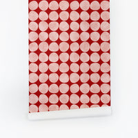 modern victorian vintage red and pink pop art print removable wallpaper
