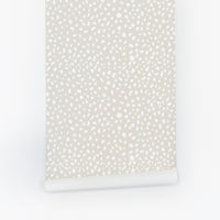 dalmatian spots neutral removable wallpaper design