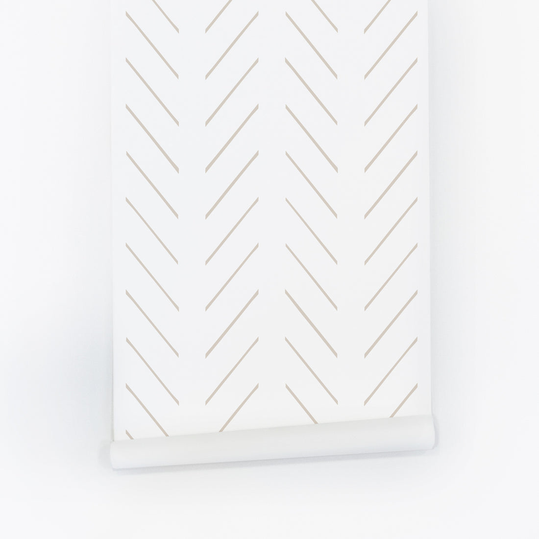 simple stripes in beige color peel and stick wallpaper