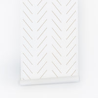 simple stripes in beige color peel and stick wallpaper