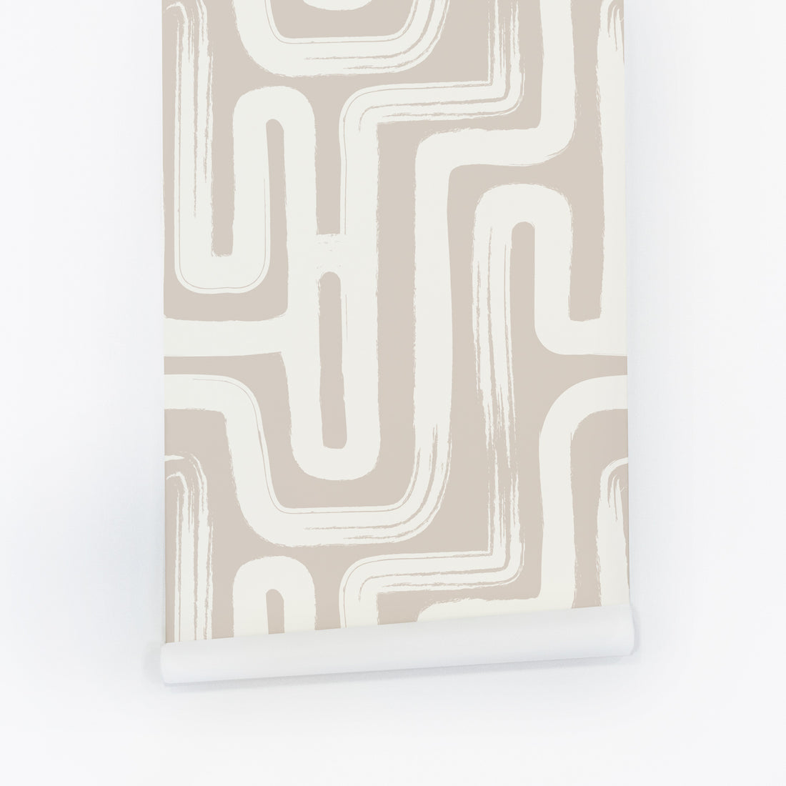 maze inspired removable wallpaper with lines