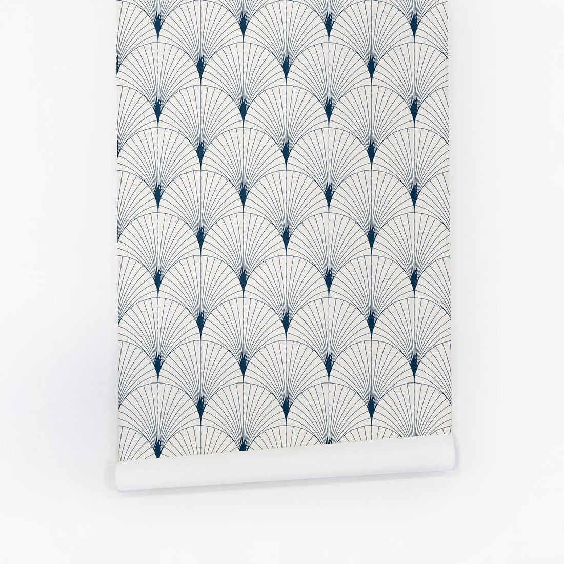 Modern scallop print self adhesive wallpaper