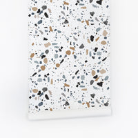 Terrazzo design removable wallpaper