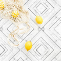 white planks removable wallpaper for kitchen flatlays