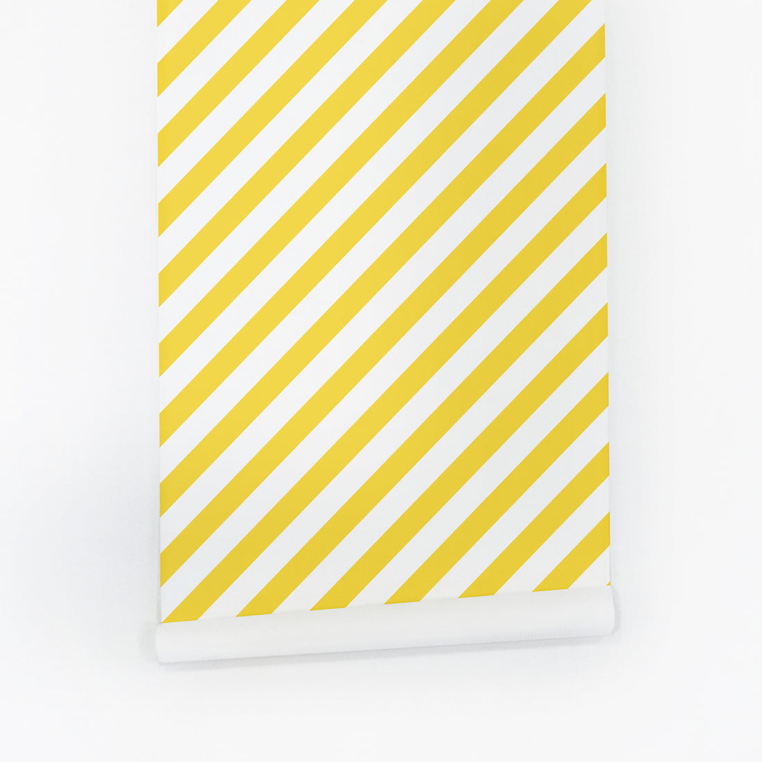 bright yellow diagonal lines peel and stick wallpaper