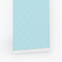 blue bold geometric tiles peel and stick wallpaper