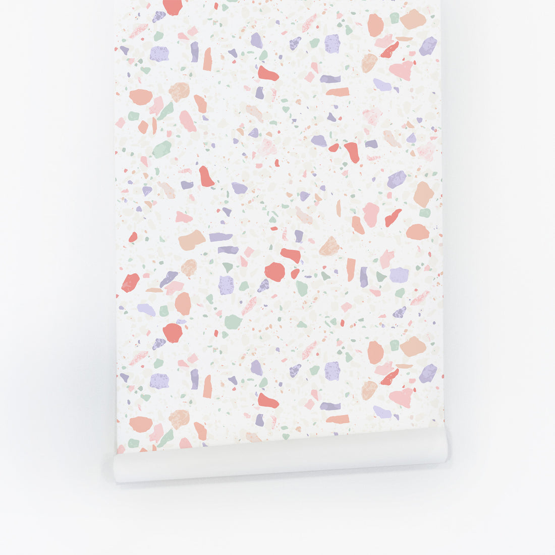 pastel color terrazzo design removable wallpaper