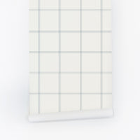 classic plaid pattern wallpaper in blue peel and stick