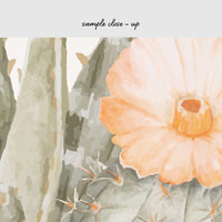 Watercolor cactus design wallpaper
