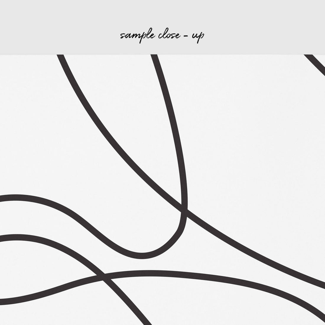 Details of minimal art print
