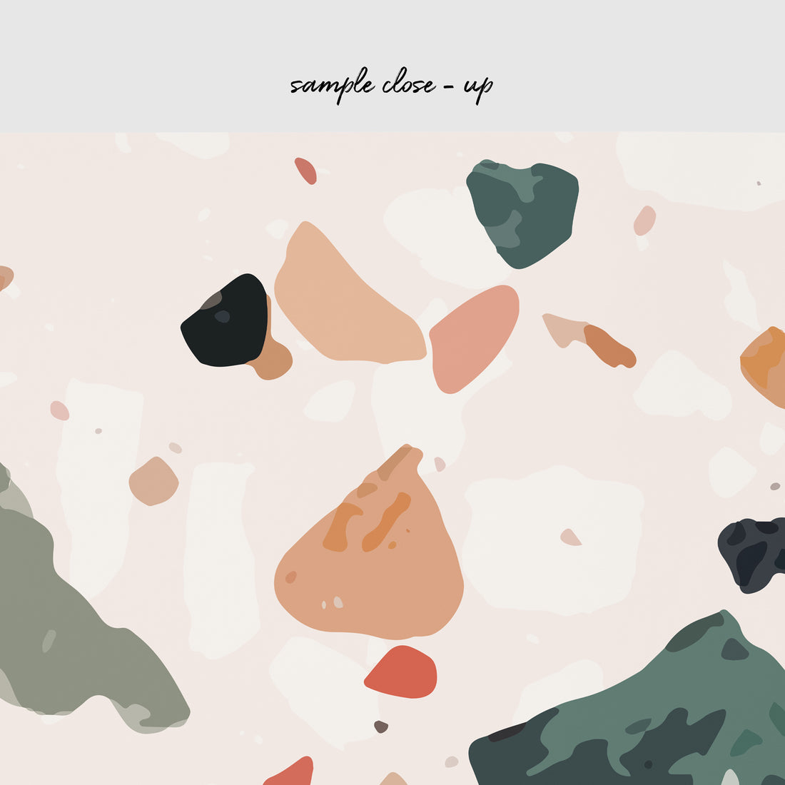 Terrazzo wall mural