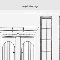 Scandinavian houses removable wallpaper
