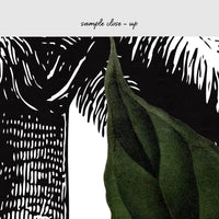 Vintage palm print removable wallpaper