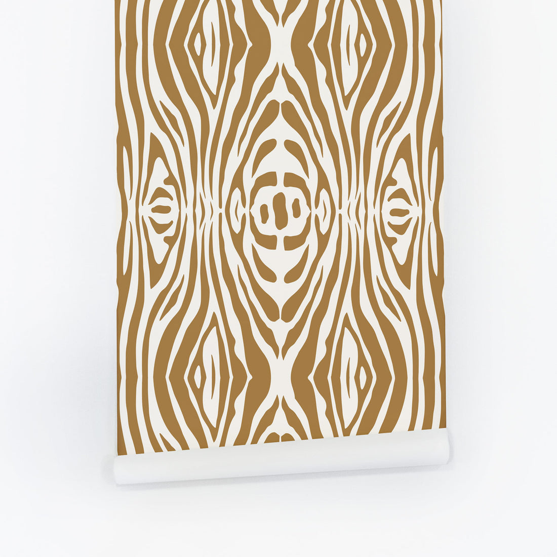 safari theme animal print wallpaper in gold color