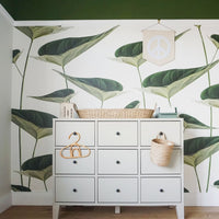 Vintage botanical removable wall mural