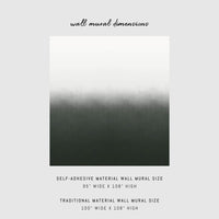 constrasting wallpaper design in dark green and white