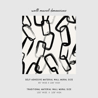 Brush strokes wall mural