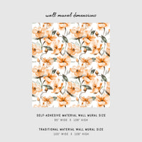 Desert theme floral wall mural design