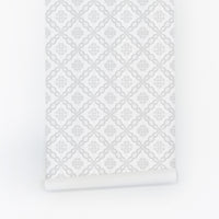 grey peel and stick tiles wallpaper