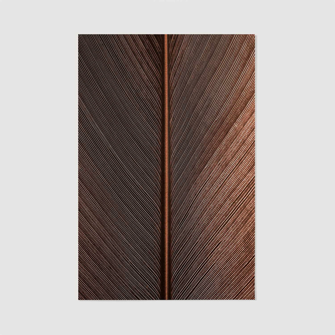 full size art poster with dark leaf motif