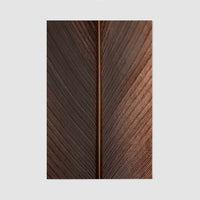 full size art poster with dark leaf motif