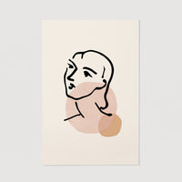 Pale pink woman wall decor
