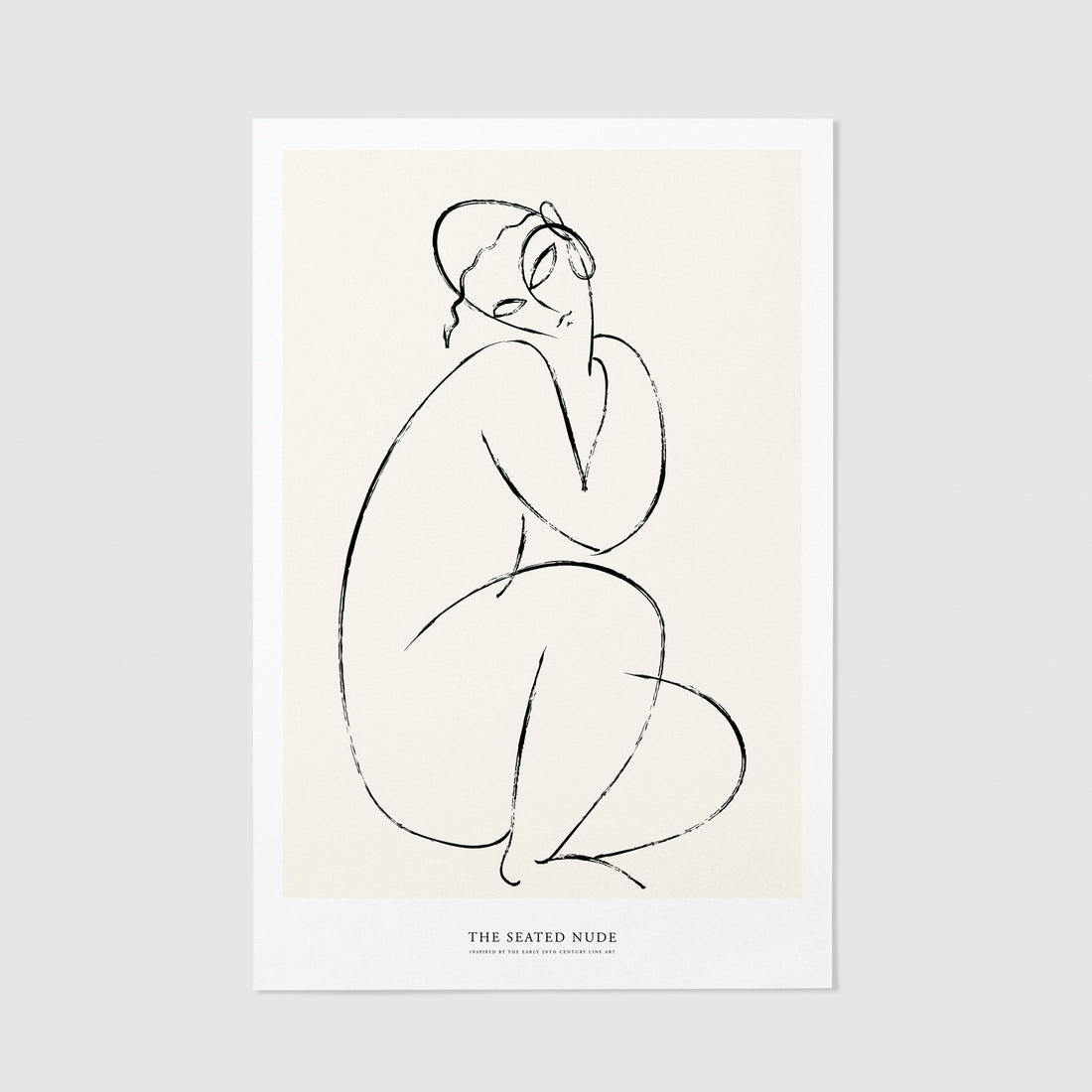 Abstract nude art print