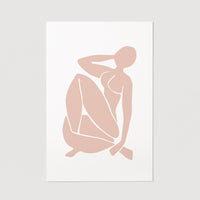 Pale pink feminine wall art