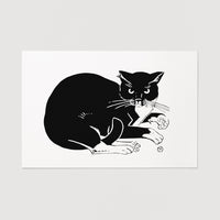 Cat home decor print