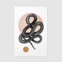Snake art poster