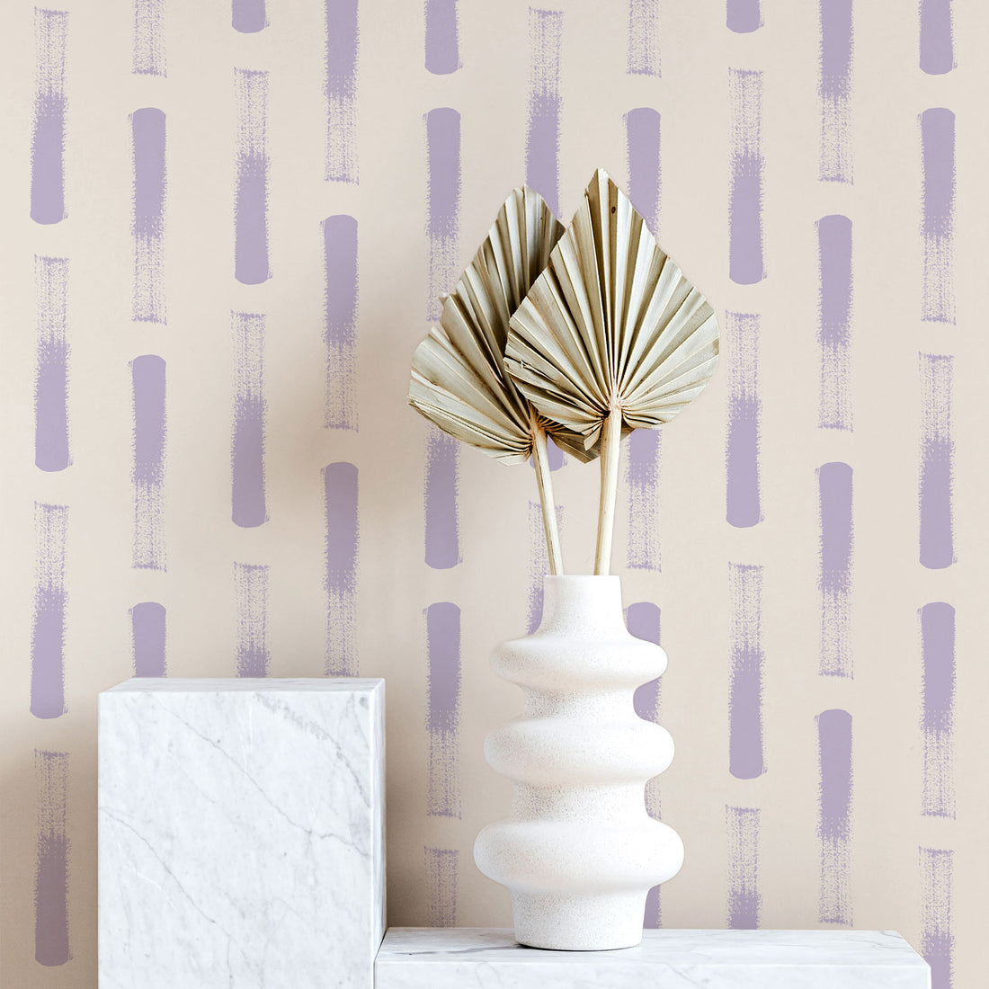 pastel colors mid century modern wallpaper design