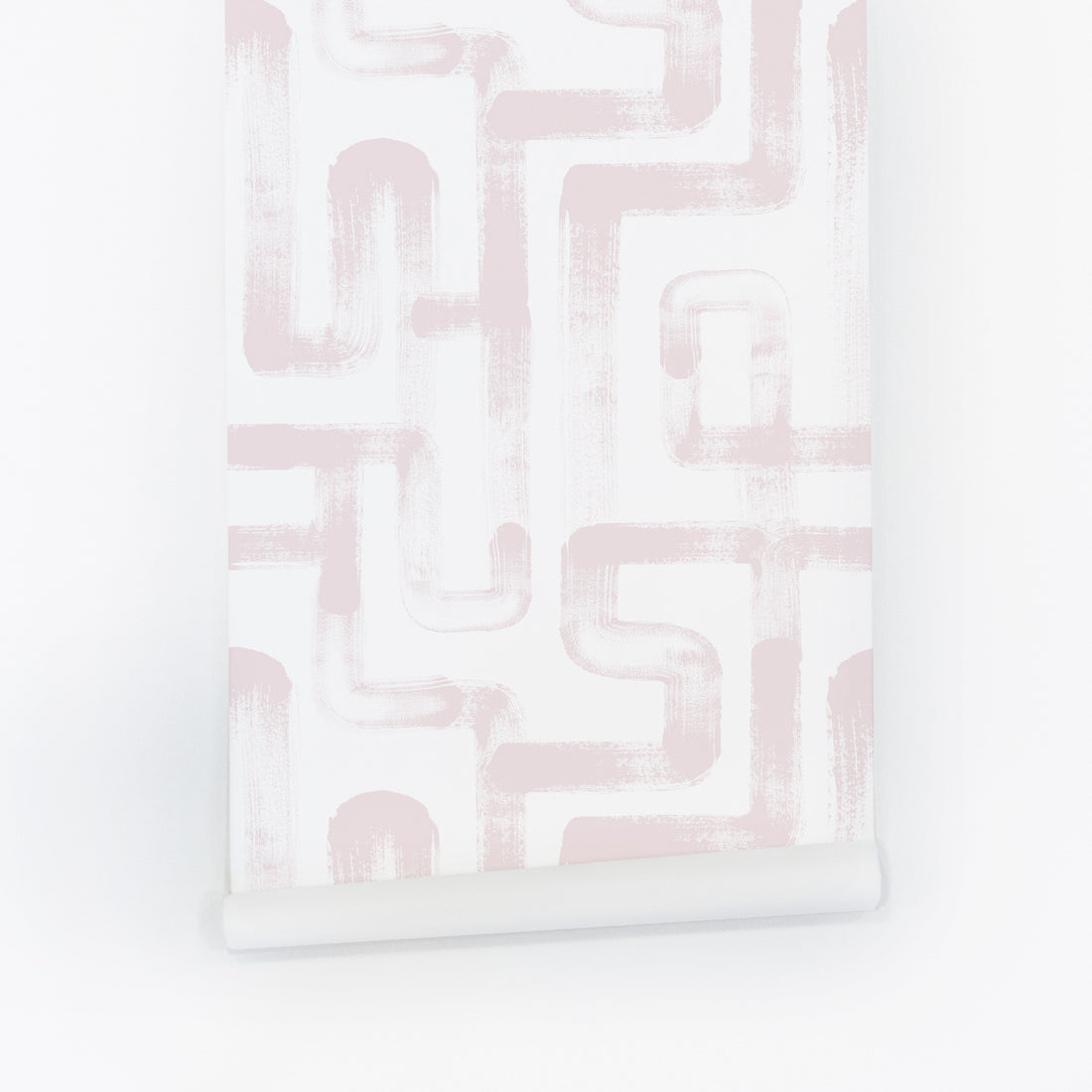 pastel pink crossed lines design wallpaper in peel and stick