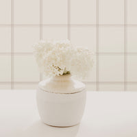 simple and minimal plaid wallpaper design with flowers