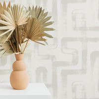 light beige color line wallpaper