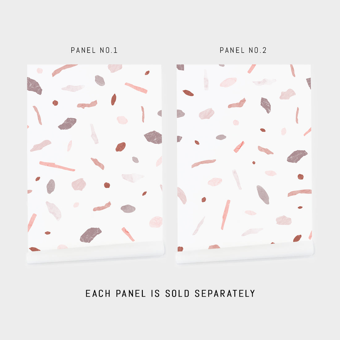 pink stone terrazzo wallpaper peel and stick