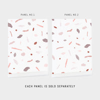 pink stone terrazzo wallpaper peel and stick