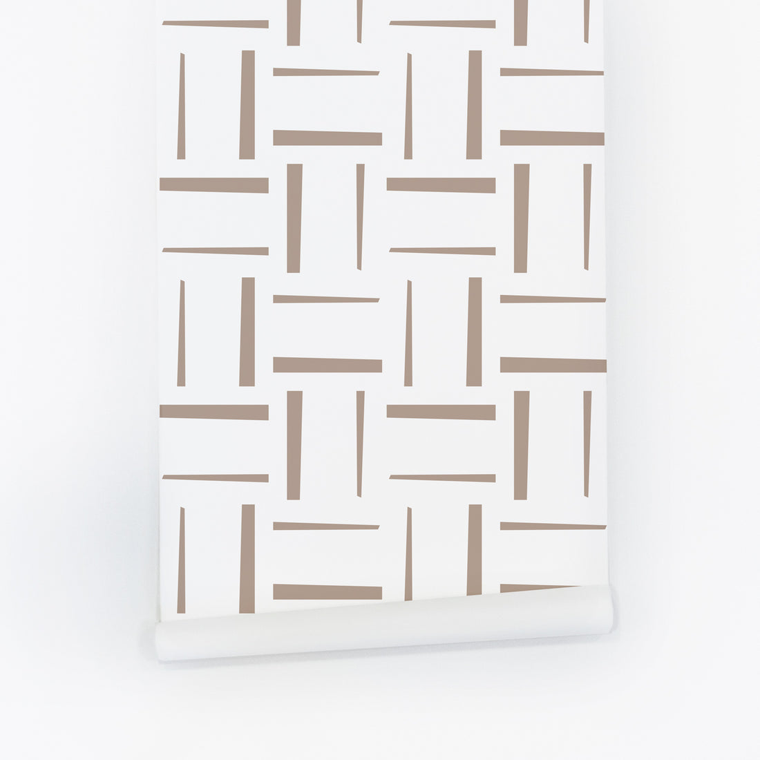 white walls with brown lines removable wallpaper