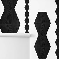 Wood grain design removable wallpaper