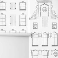 Scandinavian village removable wallpaper
