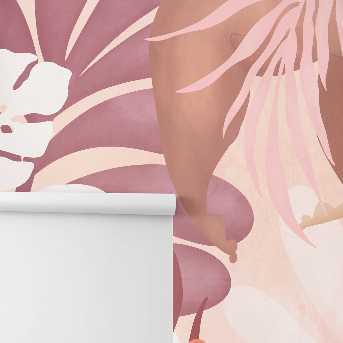 Pink cloud at noon wall mural close up
