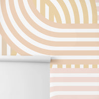 close up for pastel lines wall mural