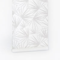 Vintage style tropical wallpaper