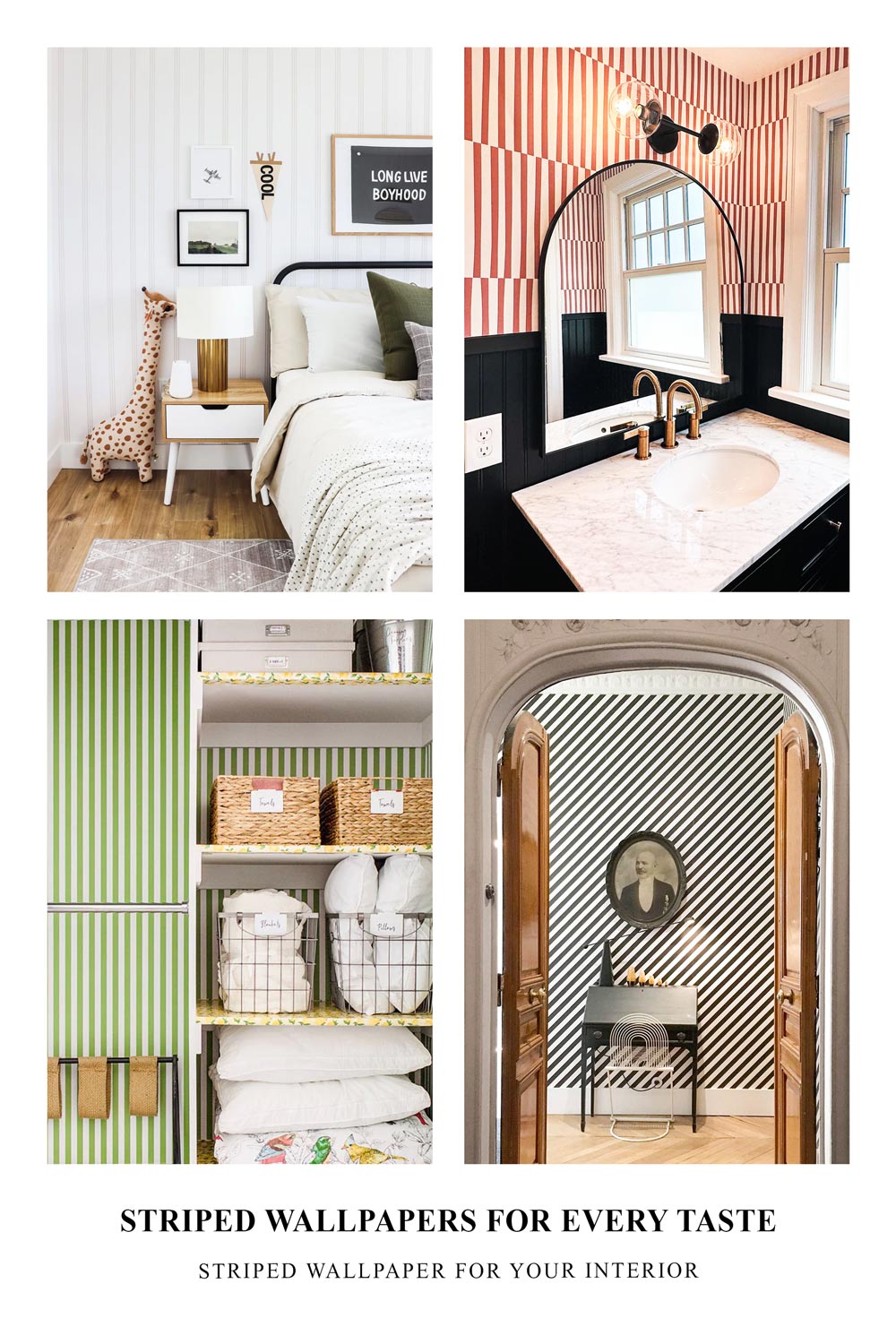 Home Wallpaper Striped