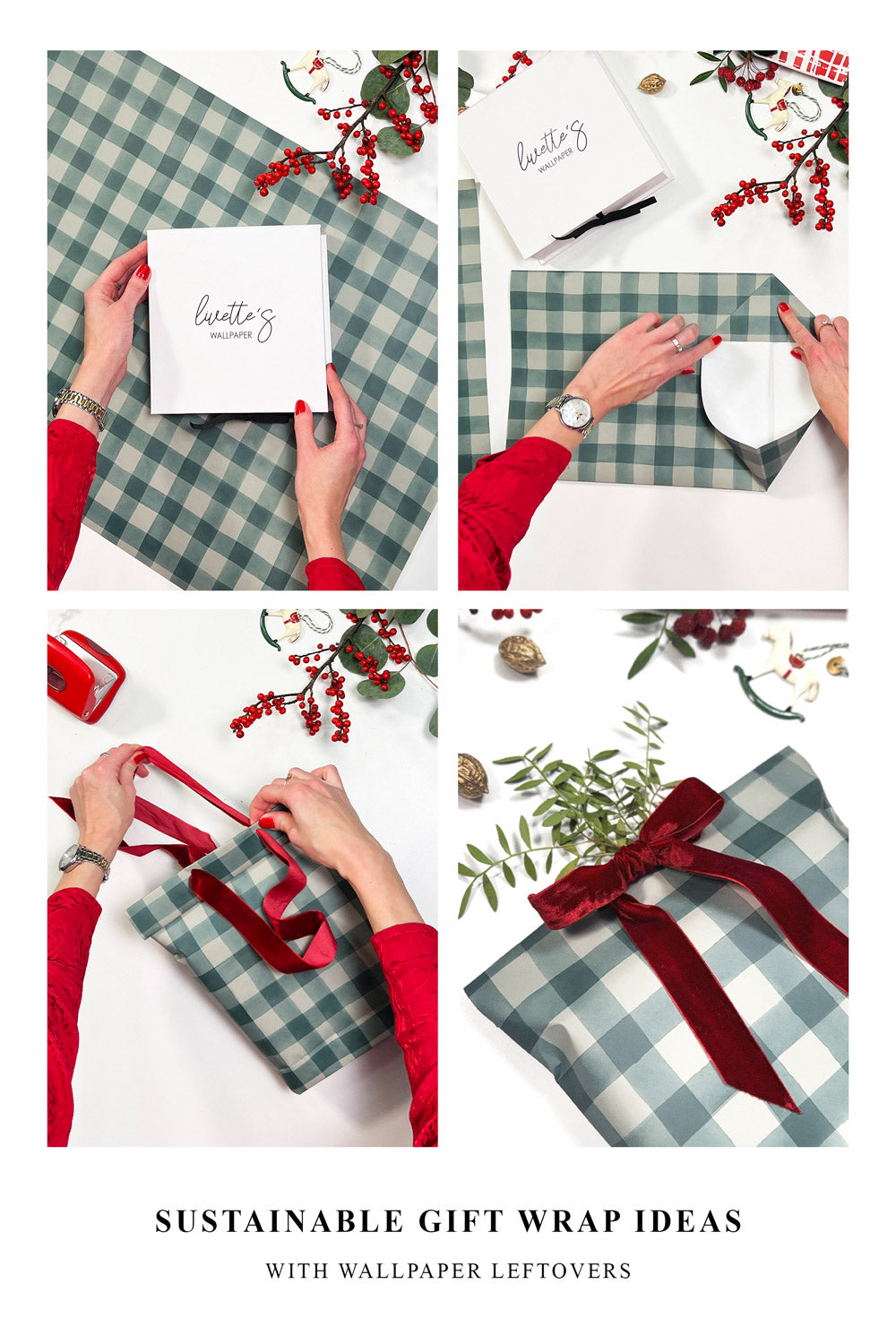 Use Wallpaper As Gift Wrap Christmas Wrapping Paper Roll, Reversible