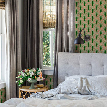 Art Deco Floral Wallpaper