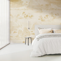 Metallic Pearl Vintage Clouds Wall Mural